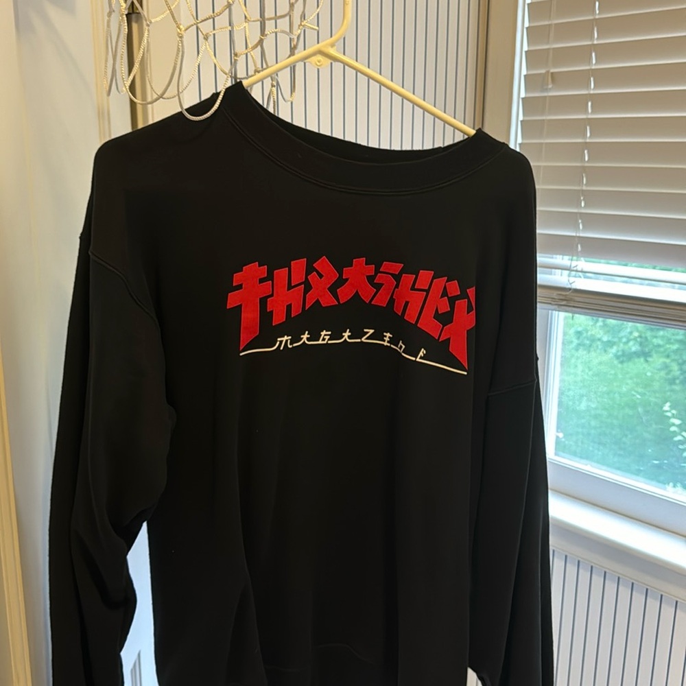 Thrasher mag Godzilla crew neck